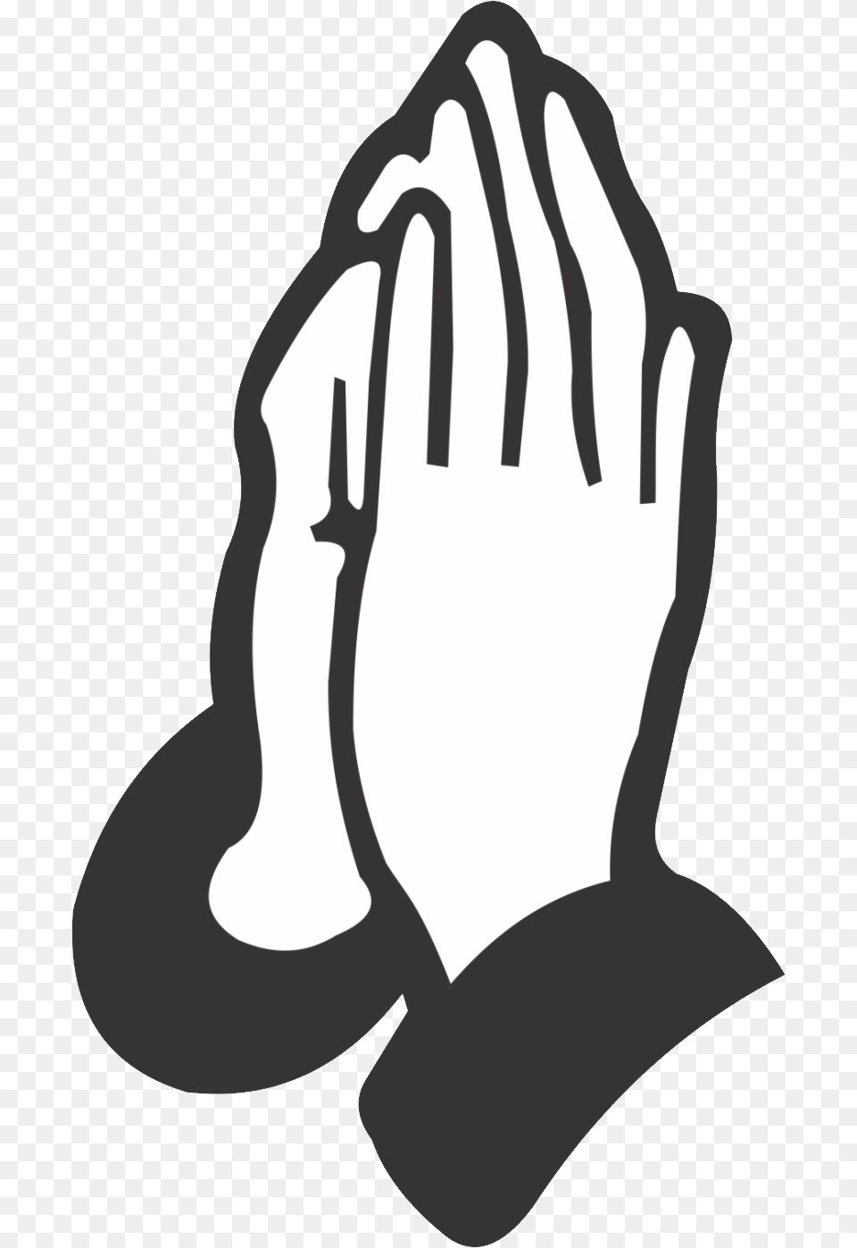 Praying Hands, Stencil, Smoke Pipe, Kneeling, Person Free Png Download
