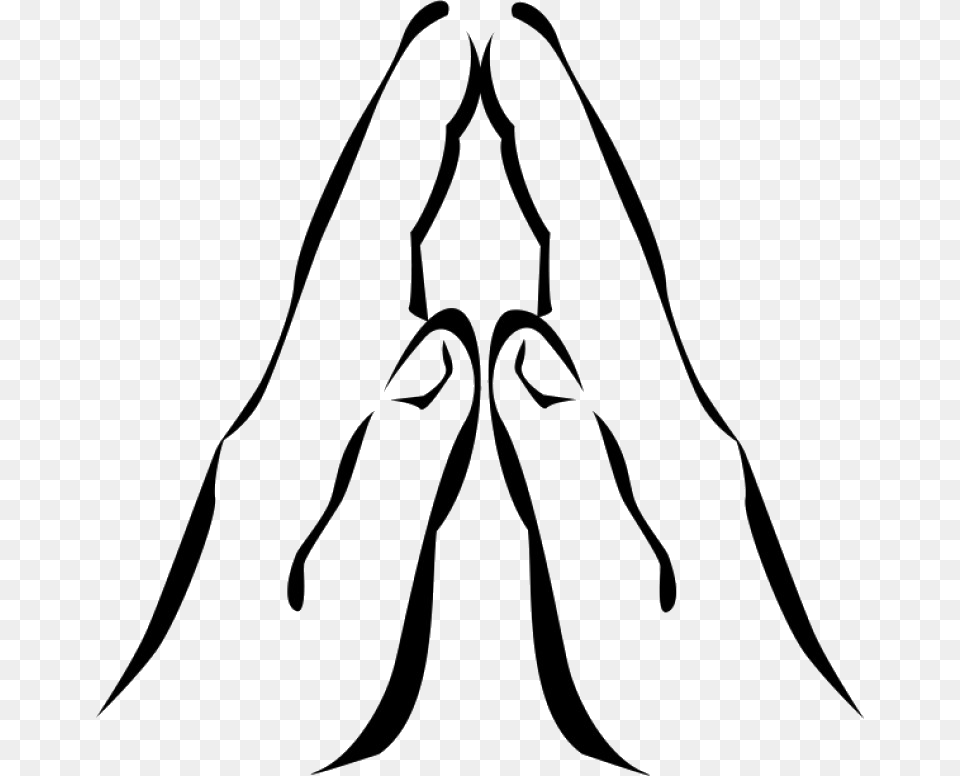 Praying Hands African American Clipart Transparent Praying Hands Clip Art, Stencil, Chandelier, Lamp Free Png Download