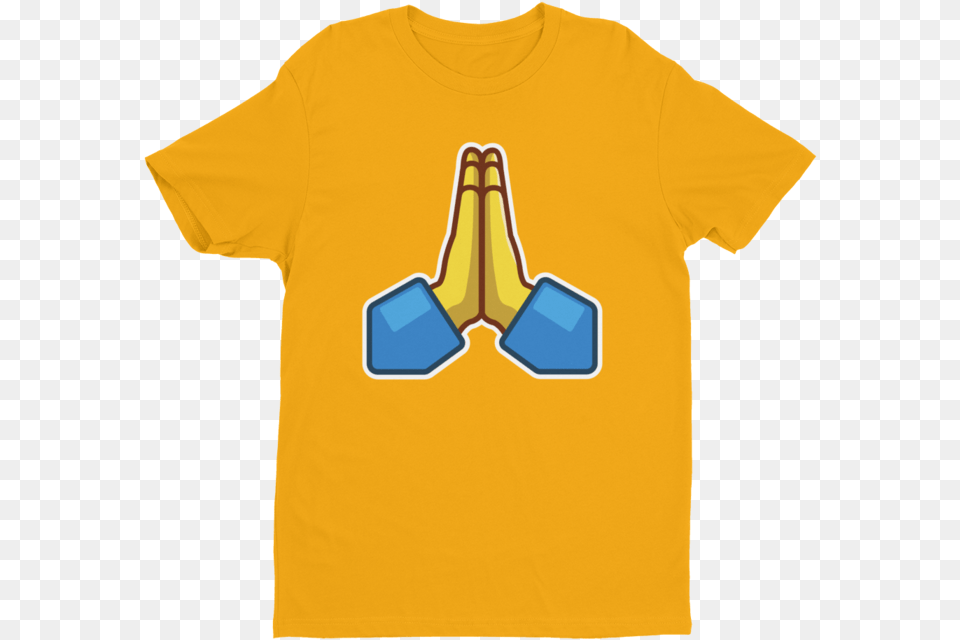 Praying Hands Emoji Short Sleeve Next Level T Shirt T Shirt, Clothing, T-shirt Free Png Download