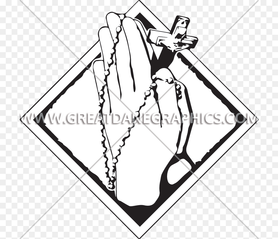 Praying Hands Illustration, Bow, Weapon, Clothing, Glove Free Png Download