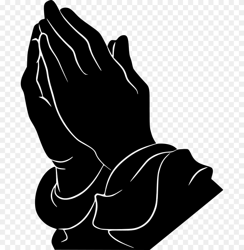 Praying Hands Prayer Religion Clip Art Praying Hands Clipart Black And White, Smoke Pipe Free Png