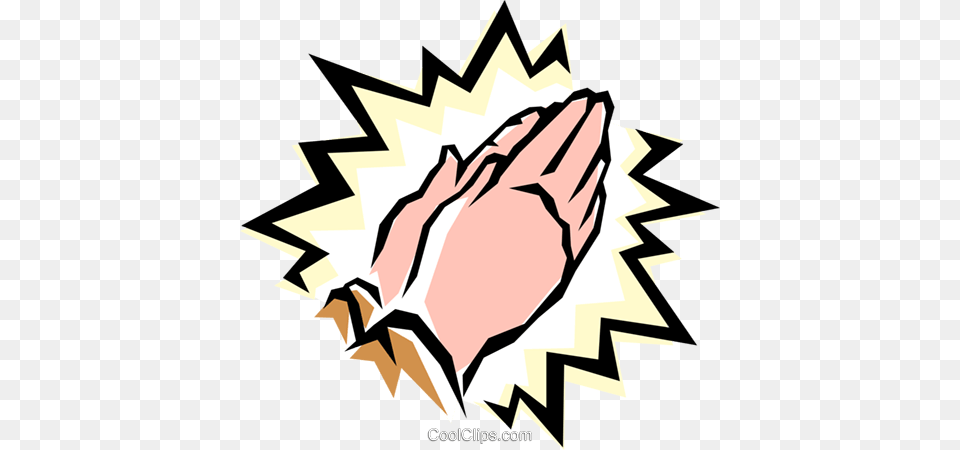 Praying Hands Royalty Vector Clip Art Illustration, Body Part, Hand, Person Free Transparent Png