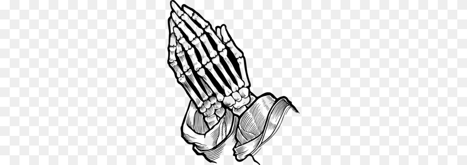 Praying Hands Silhouette Computer Icons Drawing, Gray Free Png Download