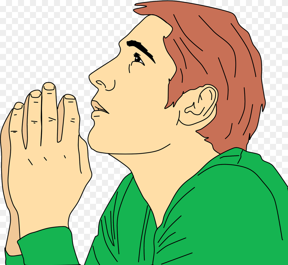 Praying Man Clipart, Adult, Male, Person, Face Free Png Download