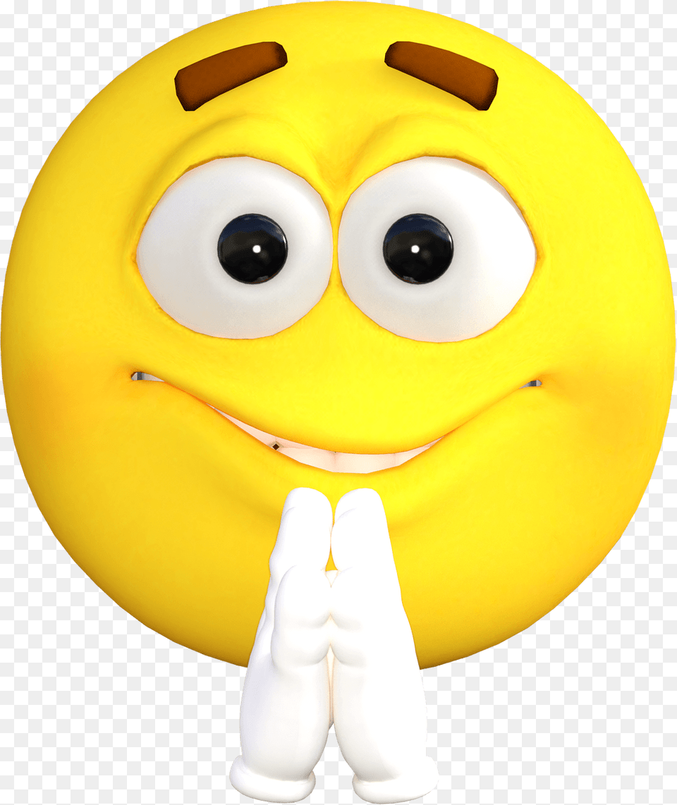 Praying Smiley Clipart, Toy, Balloon Free Png Download