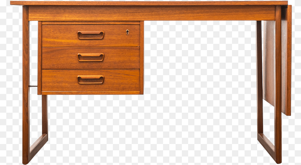 Prctico Escritorio Elaborado En Dinamarca A Principios Mesa Escritorio Frente, Desk, Drawer, Furniture, Table Free Transparent Png