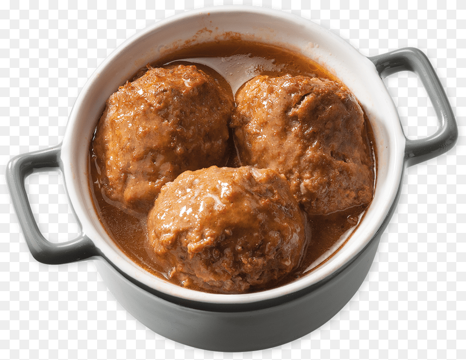 Pre Cooked Meatball Made From 100 Dutch Pork And Beef Gravy, Food, Meat, Beverage, Coffee Png