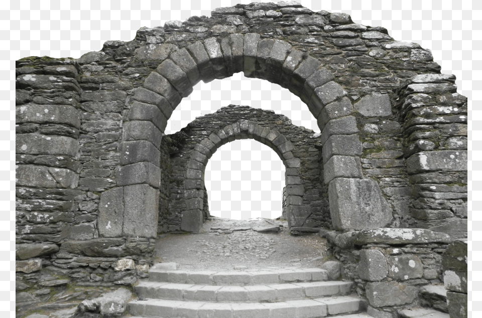 Pre Cut Stone Gateway By Presterjohnstock Glendalough, Arch, Architecture, Building, Ruins Free Png Download