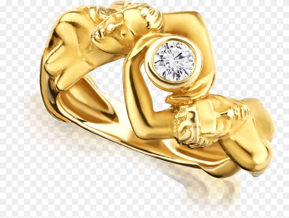 Pre Engagement Ring, Gold, Woman, Adult, Person Free Transparent Png