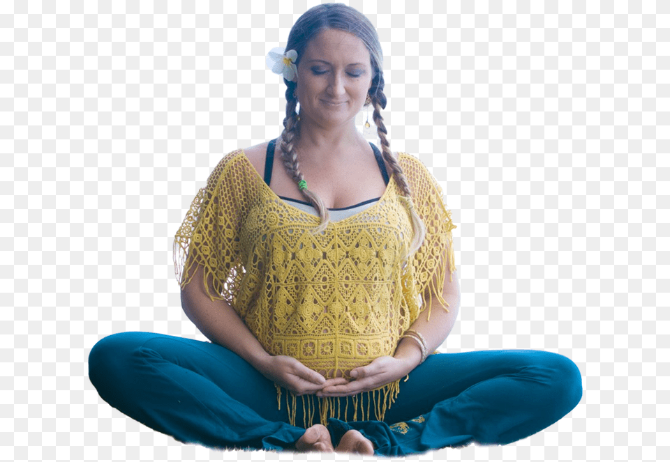 Pre Natal Yoga Centered Hawaii2 Sitting, Adult, Female, Person, Woman Free Png Download