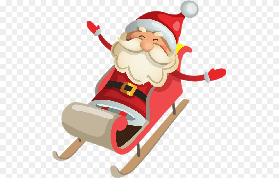 Pre Nol Luge Une Luge Noel, Sled, Baby, Person Free Png Download