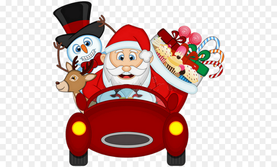 Pre Nol Tube Santa Claus Driving Car, Face, Head, Person, Baby Png Image