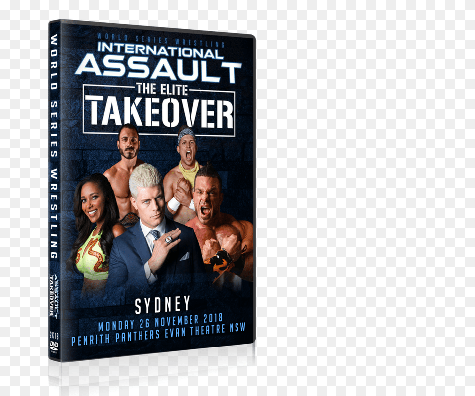 Pre Order Ia Elite Takeover Sydney World Series Wrestling, Publication, Book, Adult, Person Png