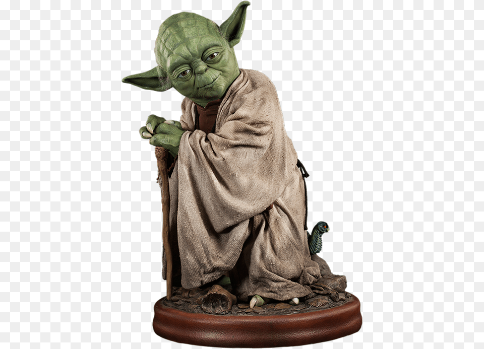 Pre Order Sideshow Star Wars Yoda Life Size Figure Life Size Yoda, Accessories, Art, Ornament, Figurine Free Png Download