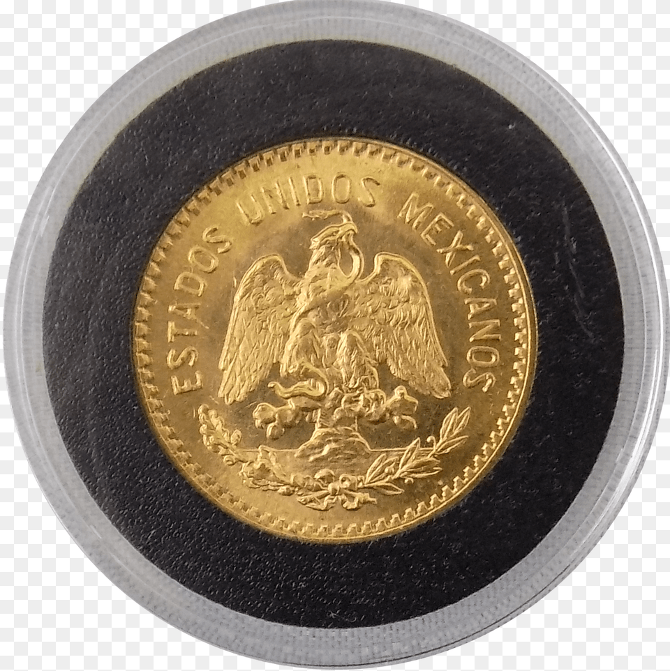 Pre Owned 1959 Mexican 10 Peso Gold Coin Coin, Money Png Image