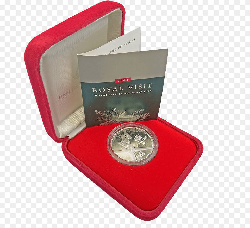 Pre Owned 2000 Australia Royal Visit 50 Cent Proof Coin, First Aid, Book, Publication Free Png Download