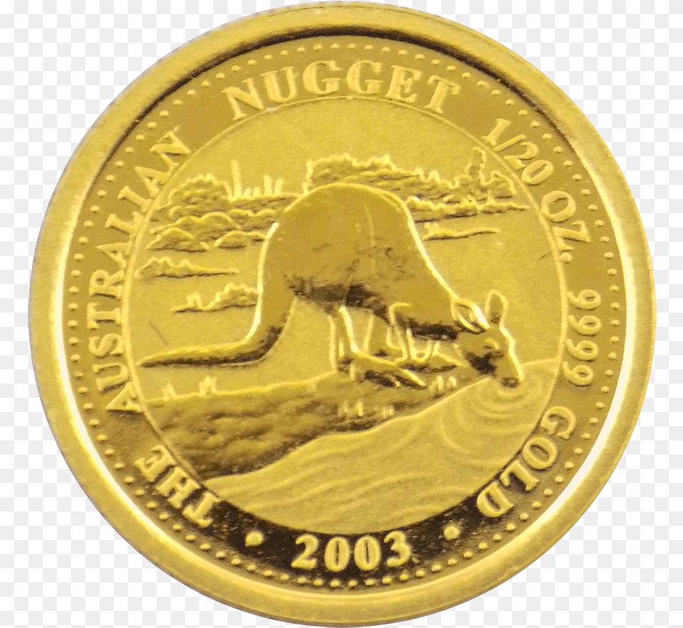 Pre Owned 2003 Australian Nugget 120oz Gold Coin Tao Klarceti, Money, Animal, Dinosaur, Reptile Png Image