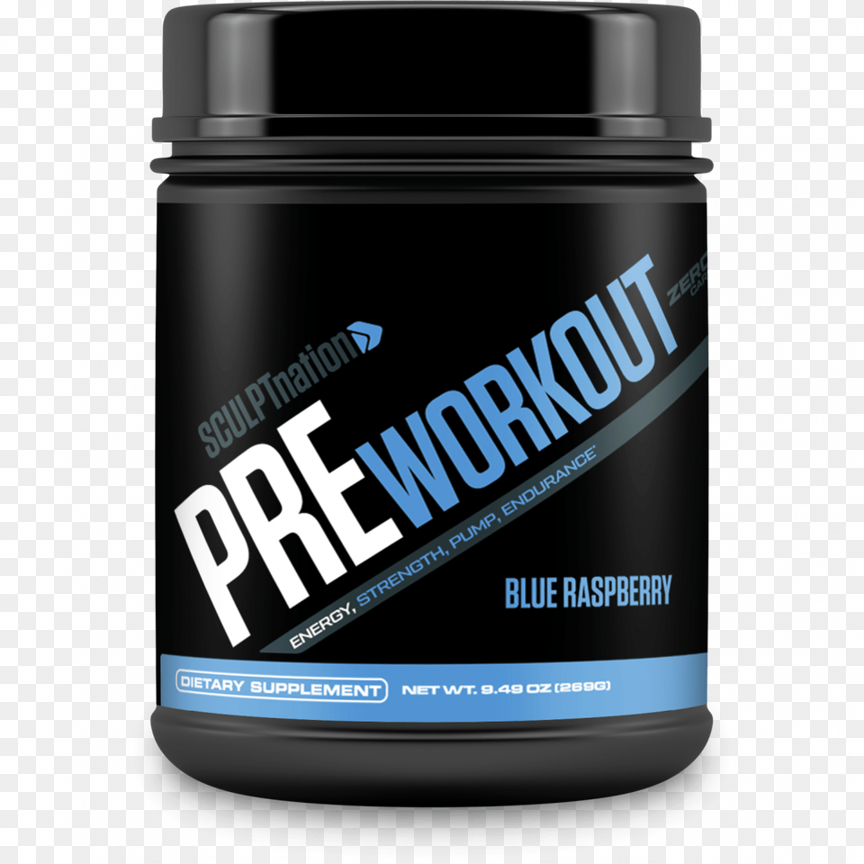 Pre Workout Blue Raspberry Bodybuilding Supplement, Bottle, Shaker, Jar Free Transparent Png