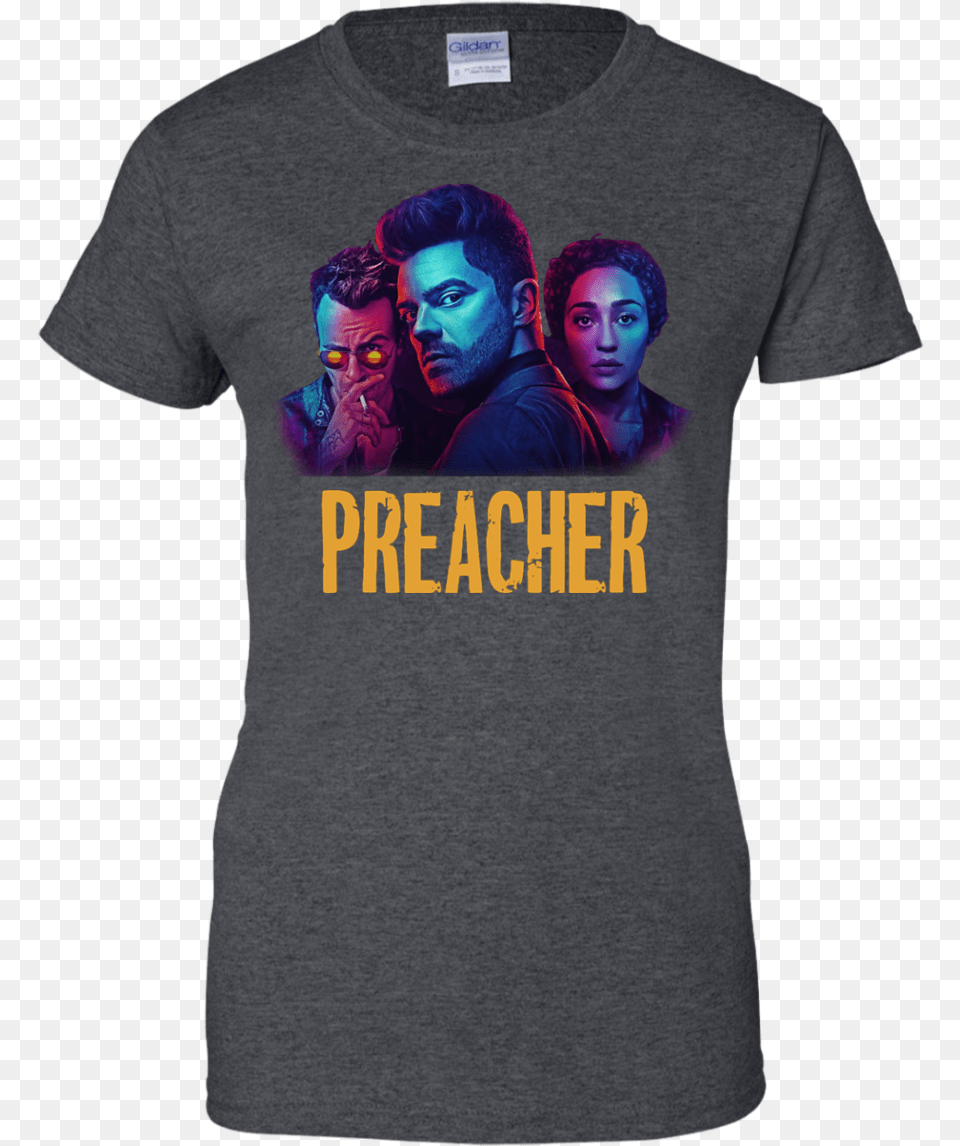 Preacher Season 2 Comic Book Cult Tv Show T Shirttank T Shirt, Clothing, T-shirt, Adult, Person Png