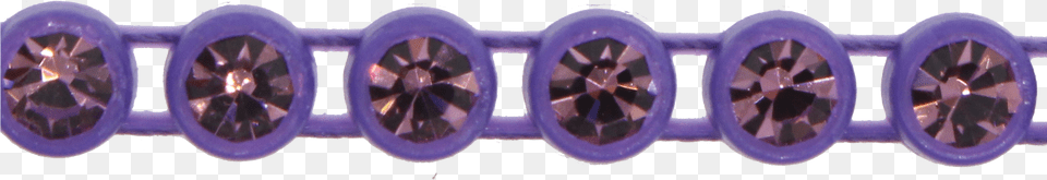Preciosa Rhinestone Plastic Banding 1 Row Ss13 Purplelight Circle, Accessories, Gemstone, Jewelry, Machine Free Png