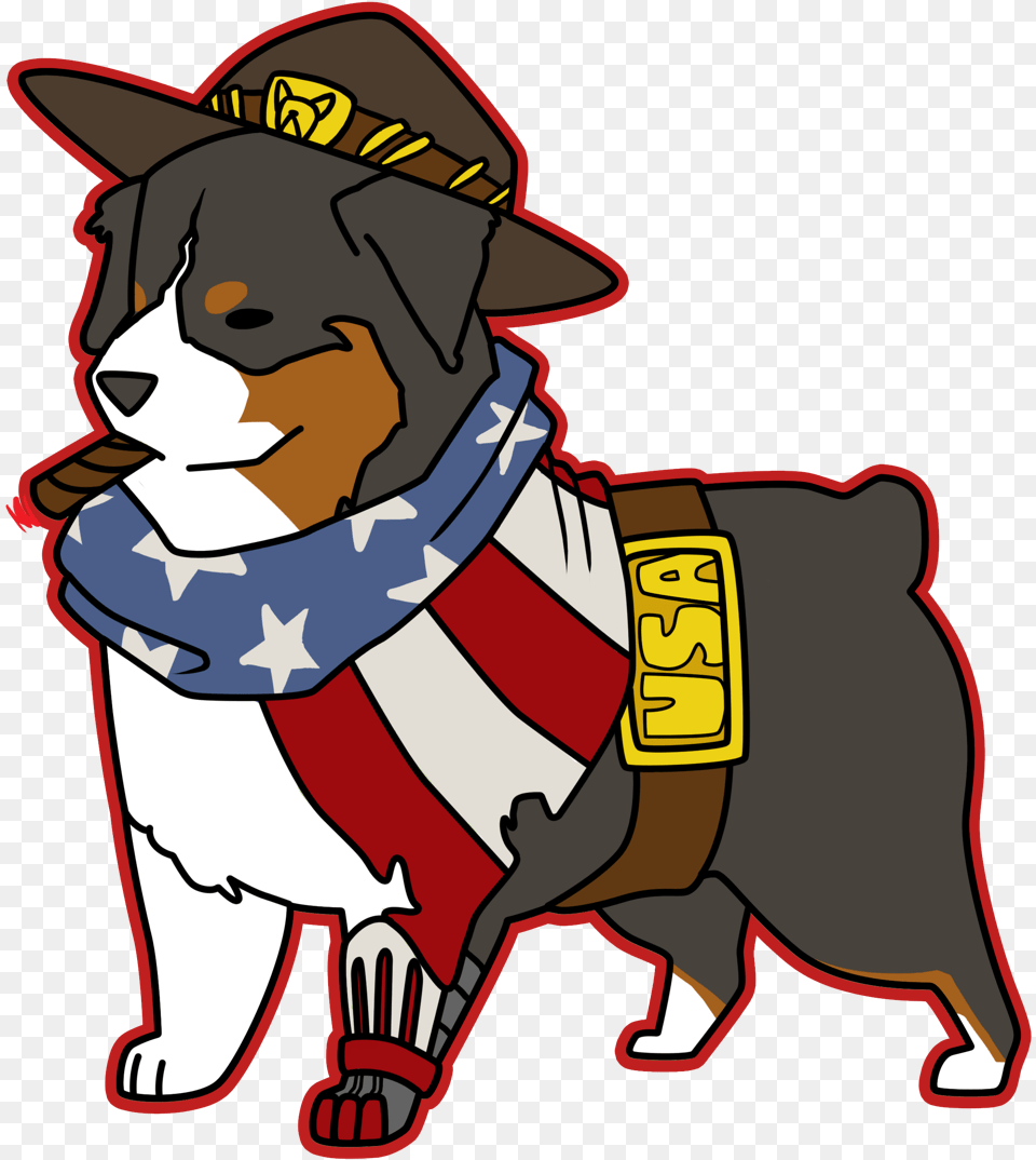 Precious Little Doggo Mccree Cartoon, Clothing, Hat, Baby, Person Free Png Download