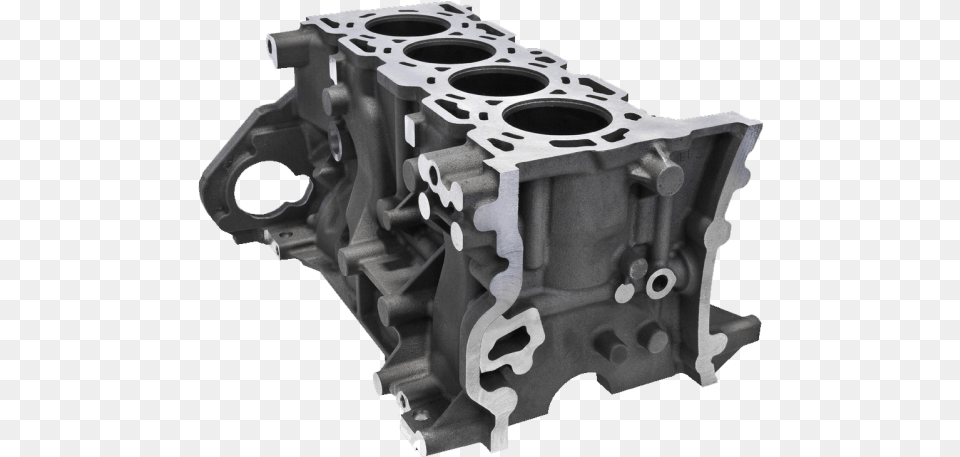 Precision Cast Aluminum Block Engine, Machine, Motor Png Image