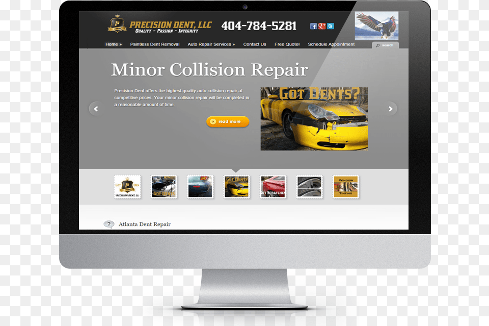 Precision Dent Website, Vehicle, Car, Transportation, Wheel Free Png Download