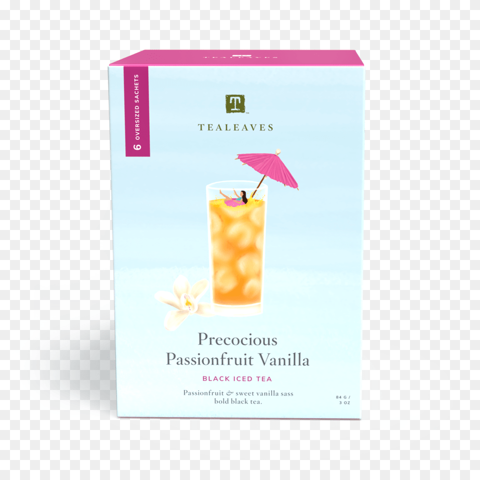 Precocious Passionfruit Vanilla Highball Glass, Advertisement, Poster, Beverage, Juice Png