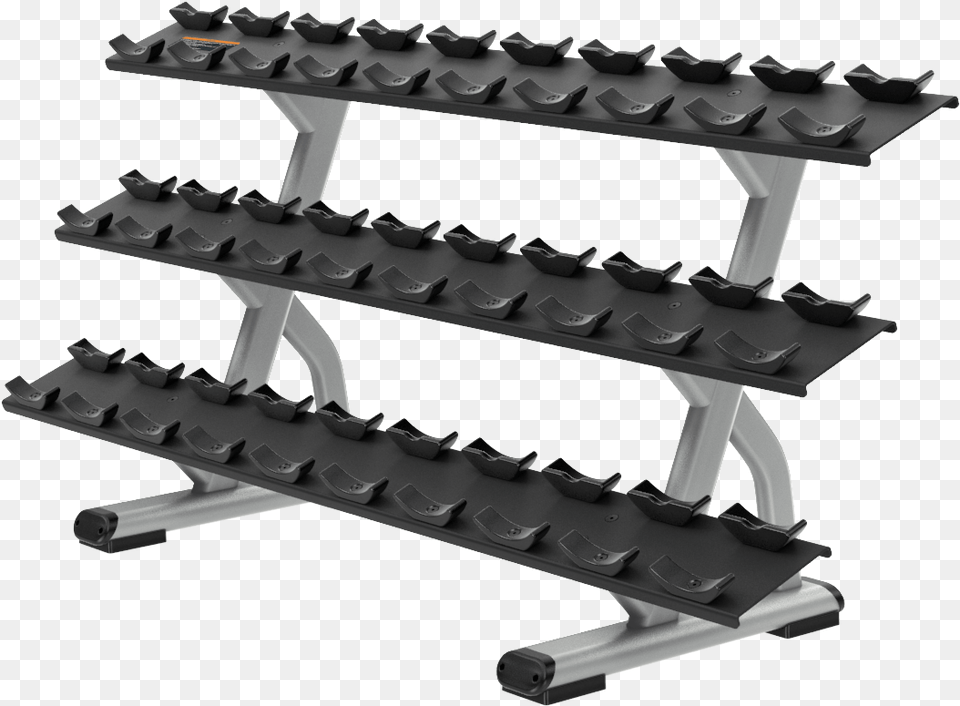 Precor 3 Tier 15 Pair Dumbbell Rack, Furniture, Stand Png Image