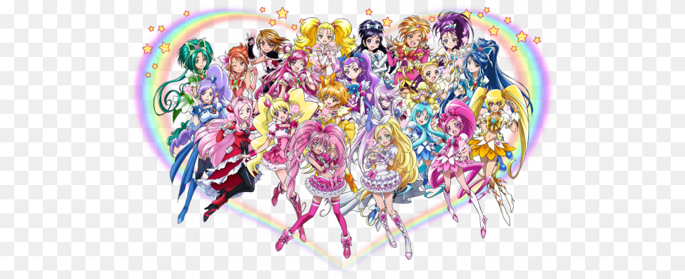 Precure Ou Pretty Cure Pretty Cure All Stars Dx Iii Jigsaw Puzzle Japan Import, Book, Comics, Publication, Person Png