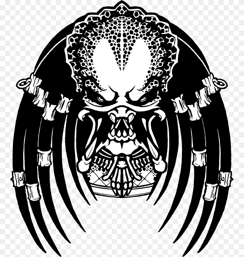 Predator, Stencil, Adult, Wedding, Person Png Image