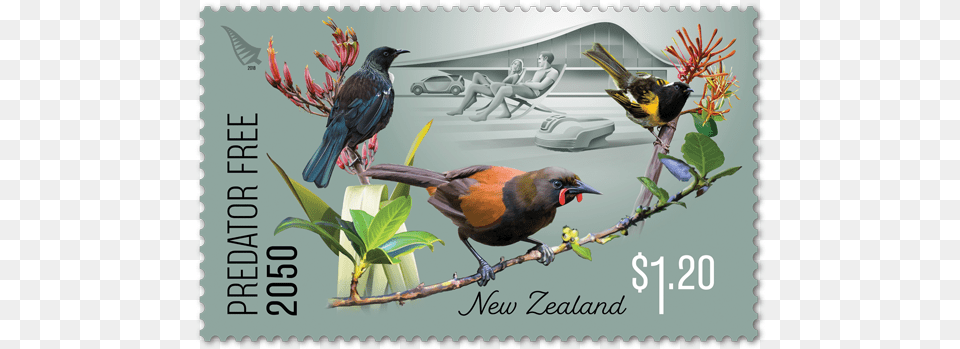 Predator 2050 Single Stamp Predator 2050 Stamp, Animal, Bird, Blackbird, Adult Png