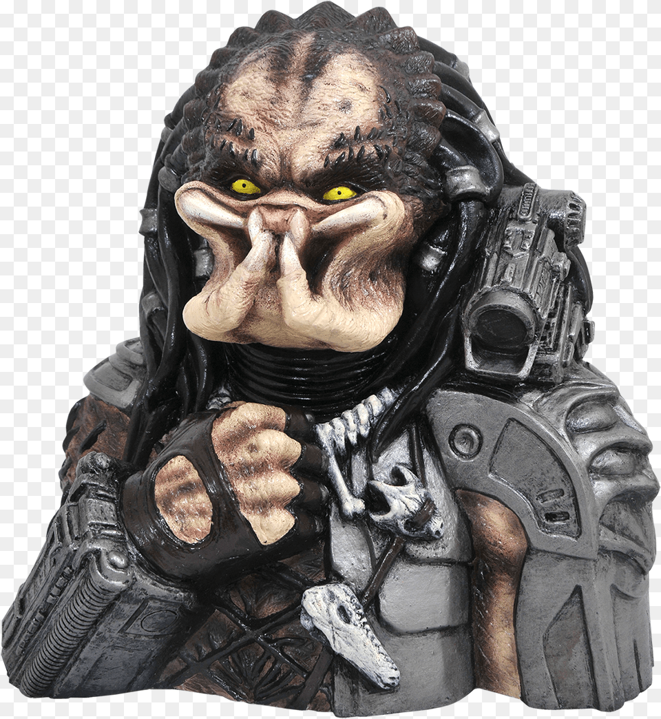 Predator Ceramic Cookie Jar Predator Cookie Jar, Adult, Person, Man, Male Free Png