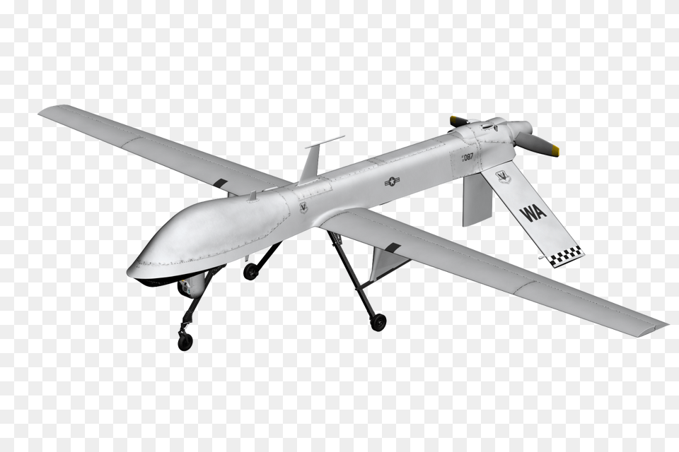 Predator Drone Royalty Library Predator Drone Transparent, Aircraft, Airplane, Transportation, Vehicle Free Png