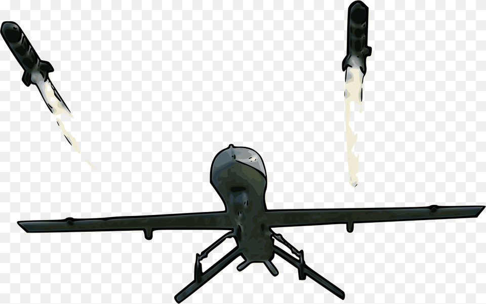 Predator Firing Hellfires Predator Drone Vector, Aircraft, Blade, Dagger, Knife Png