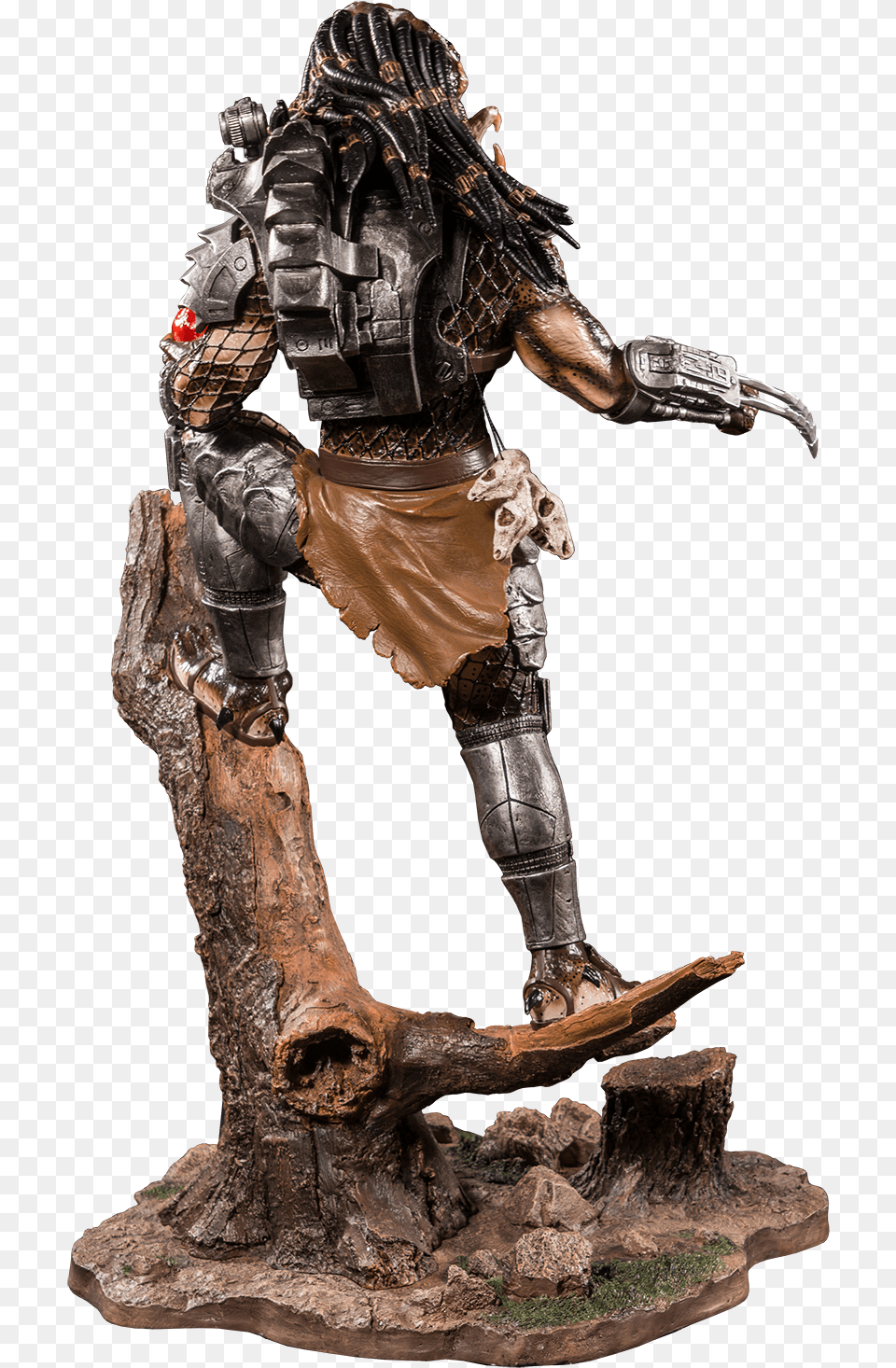 Predator Statue, Figurine, Adult, Male, Man Free Transparent Png