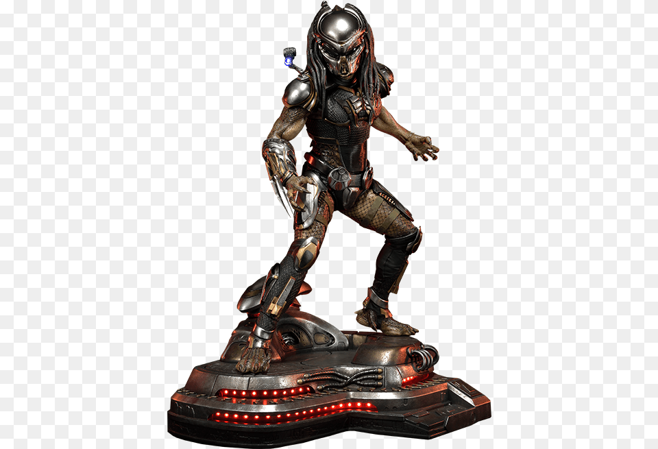 Predator Statue, Adult, Male, Man, Person Free Png