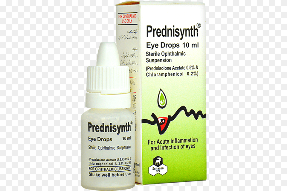 Prednisynth Chloramphenicol Prednisolone Eye Drops, Bottle, Cosmetics Free Transparent Png
