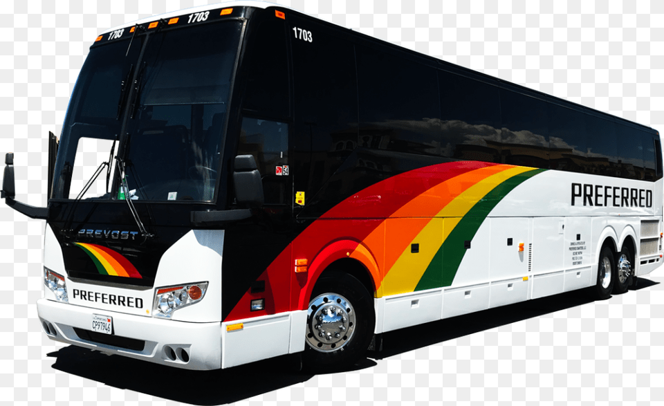 Preferred Charter Bus Preferred Charters, Transportation, Vehicle, Tour Bus Free Png Download