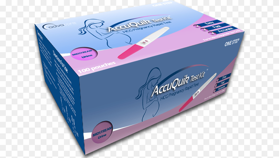 Pregnancy Test Kit Accu Quick Pregnancy Test, Box, Cardboard, Carton, Business Card Png