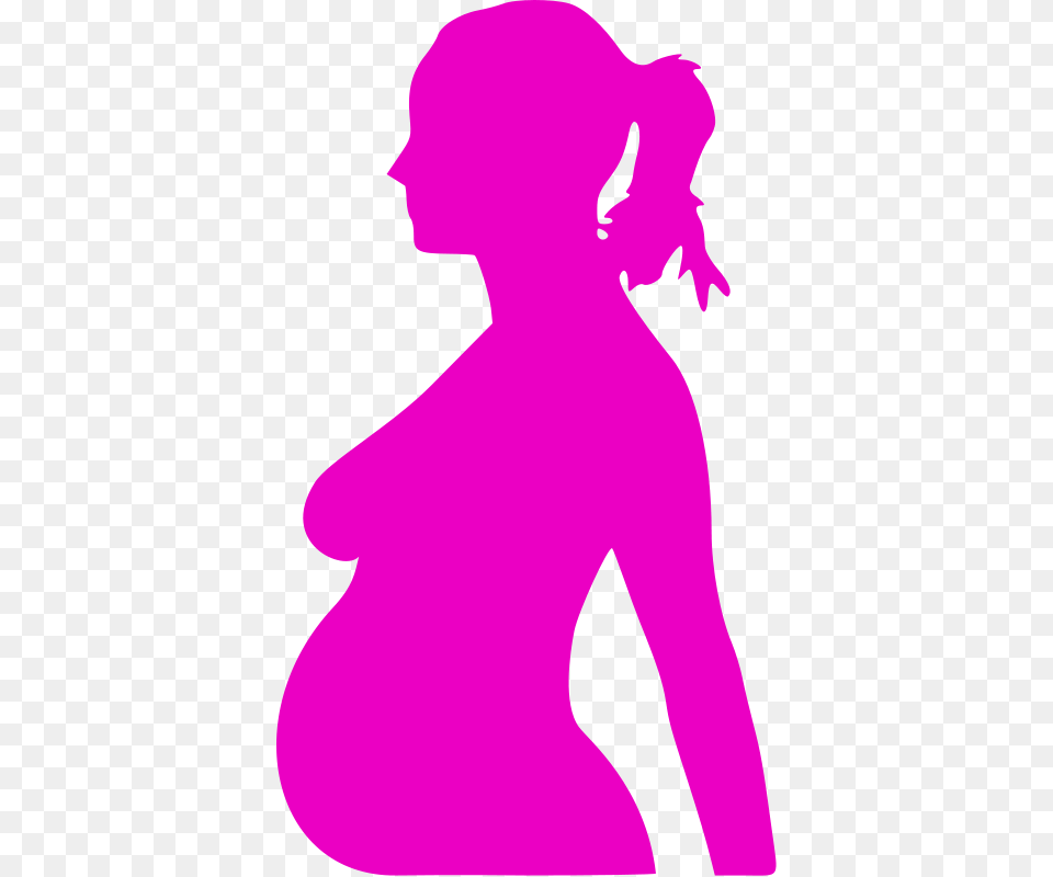 Pregnancy Test Positive Then Negative, Purple, Silhouette, Adult, Female Free Png