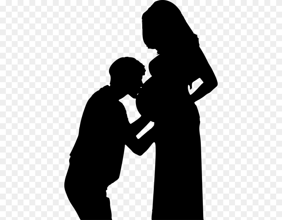 Pregnancy Wife Kiss Woman, Gray Free Transparent Png