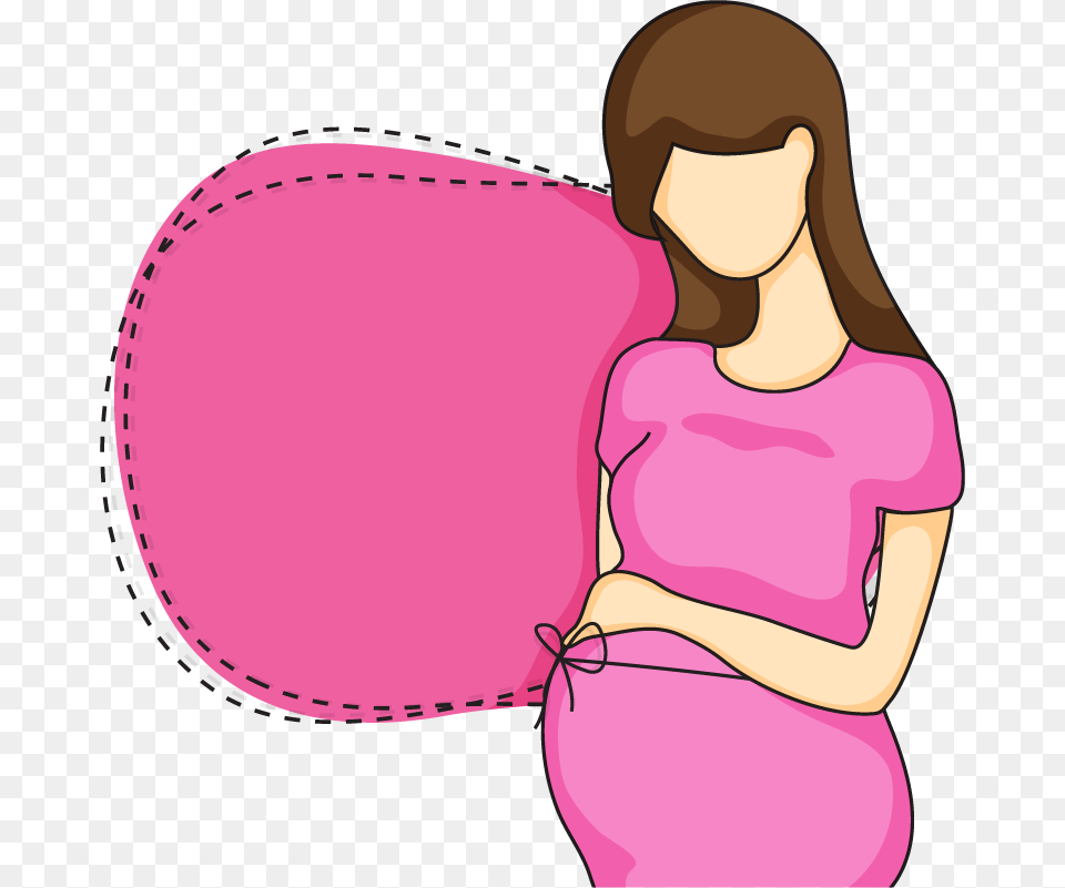 Pregnancy Woman Illustration Gifts For Pregnant Ladies India, Home Decor, Cushion Png