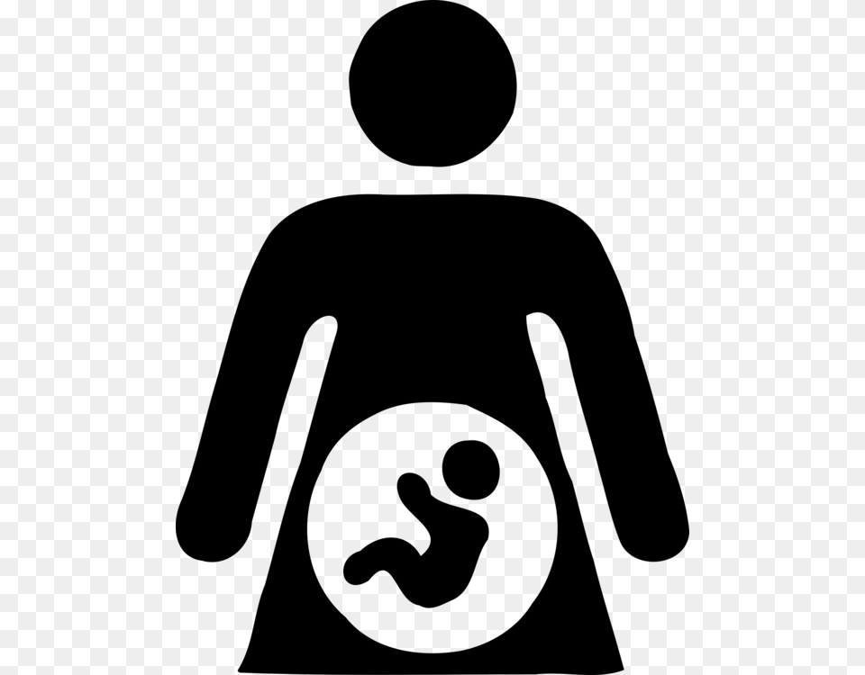 Pregnancy Woman Quickening Computer Icons Download, Gray Png