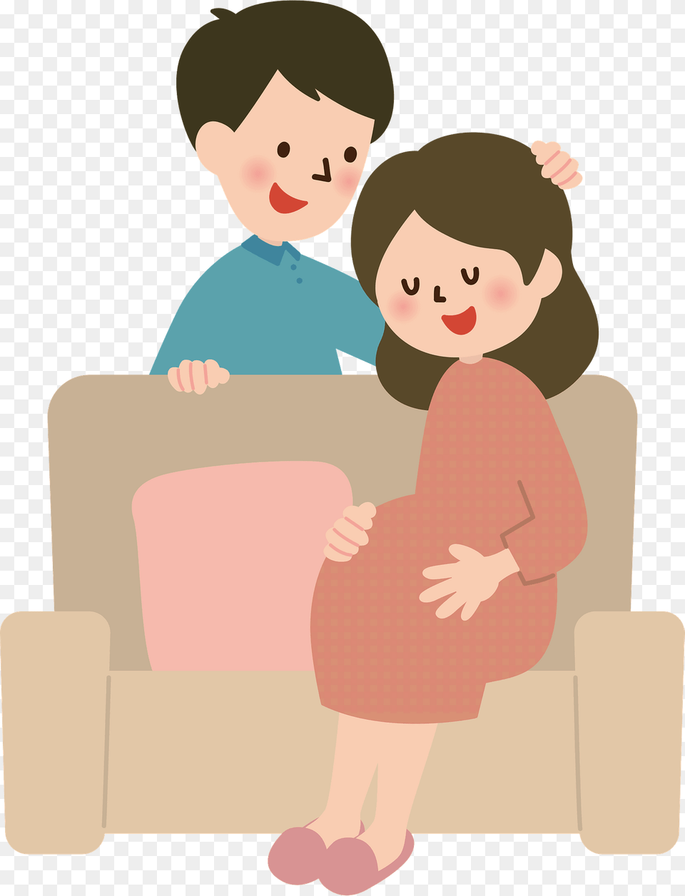 Pregnant Couple Clipart, Baby, Person, Face, Head Free Transparent Png