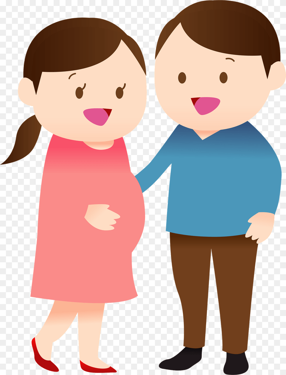 Pregnant Couple Clipart, Baby, Person, Clothing, Long Sleeve Free Png