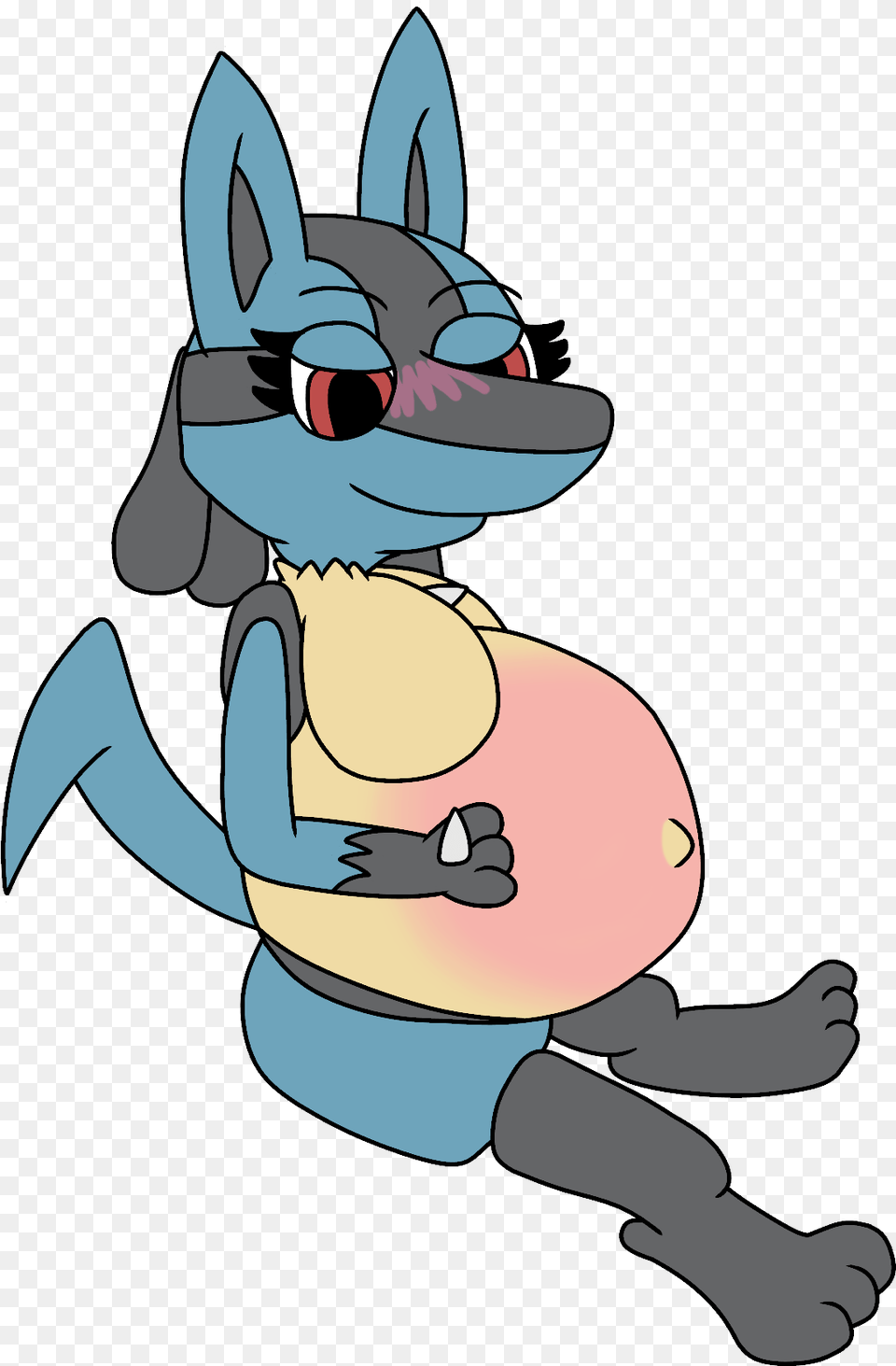 Pregnant Lucario, Cartoon, Baby, Person Free Png Download