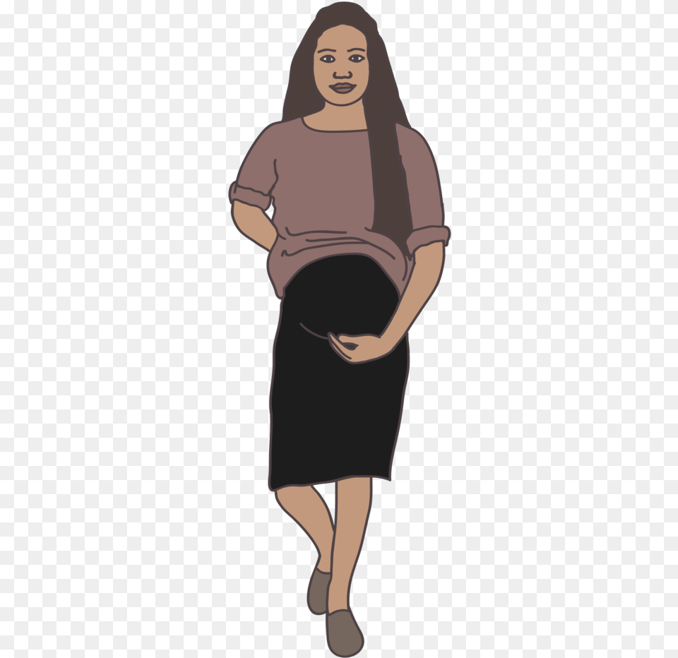 Pregnant People Illustration Set Basic Use, Woman, Female, Adult, Person Png Image