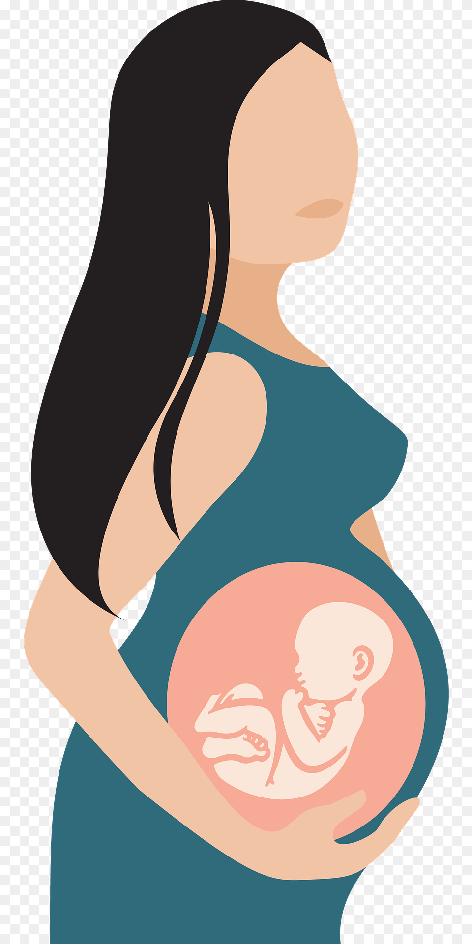 Pregnant Woman Clipart, Adult, Female, Person, Body Part Free Png