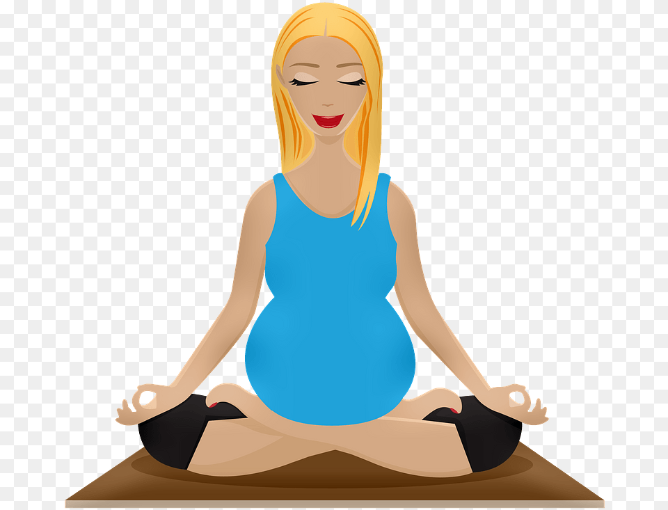 Pregnant Woman Doing Yoga Clipart Pregnant Twins Clipart, Adult, Person, Female, Fitness Free Png Download